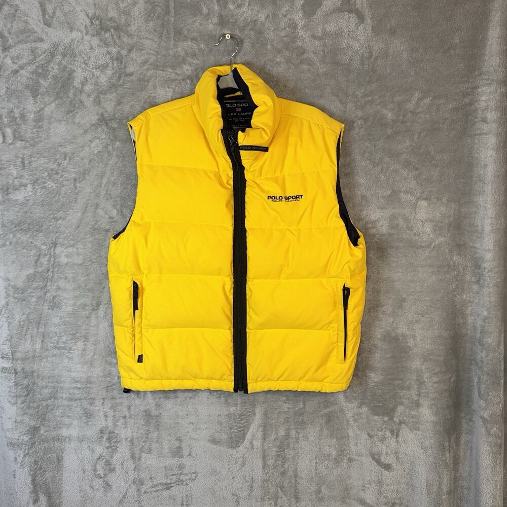 Vintage Ralph Lauren Polo Sport Puffer Down Vest SZ Large Gorpcore Y2K 90s